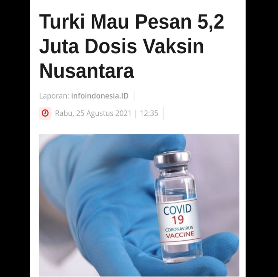 Periksa Fakta Vaksin Nusantara Dipesan Turki