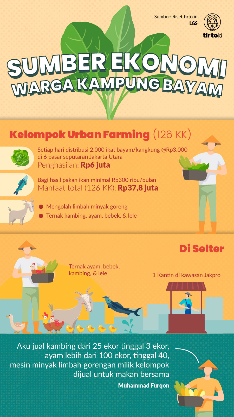 Infografik HL Indepth Warga Kampung Bayam