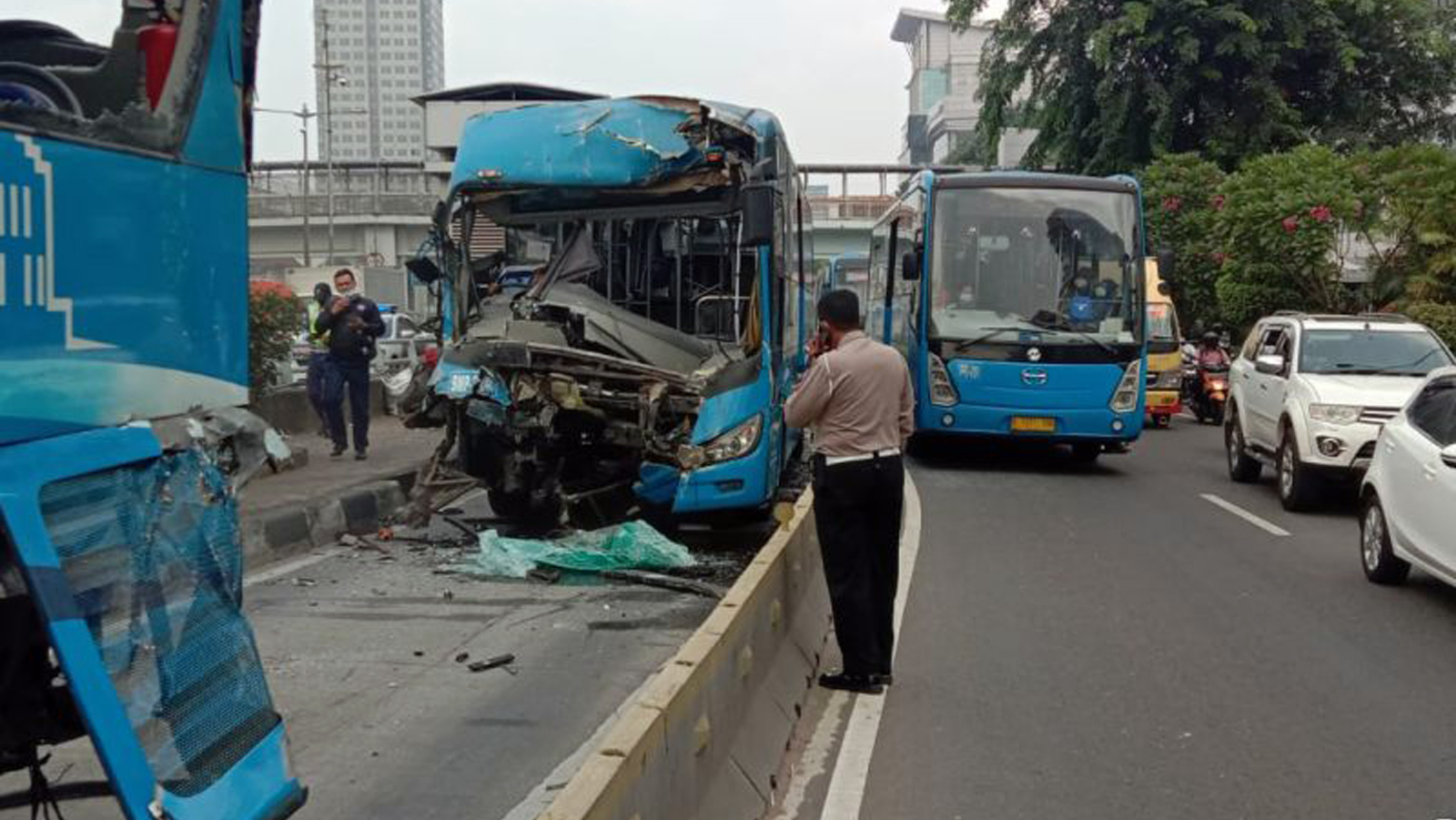 Kecelakaan Bus Transjakarta