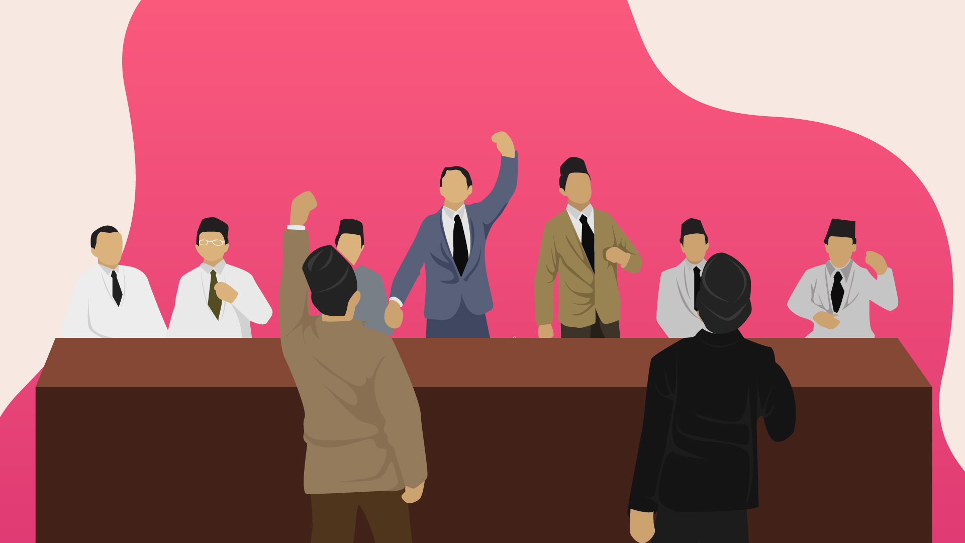 Ilustrasi Sumpah Pemuda. tirto.id/Fuad Header Hari Sumpah Pemuda