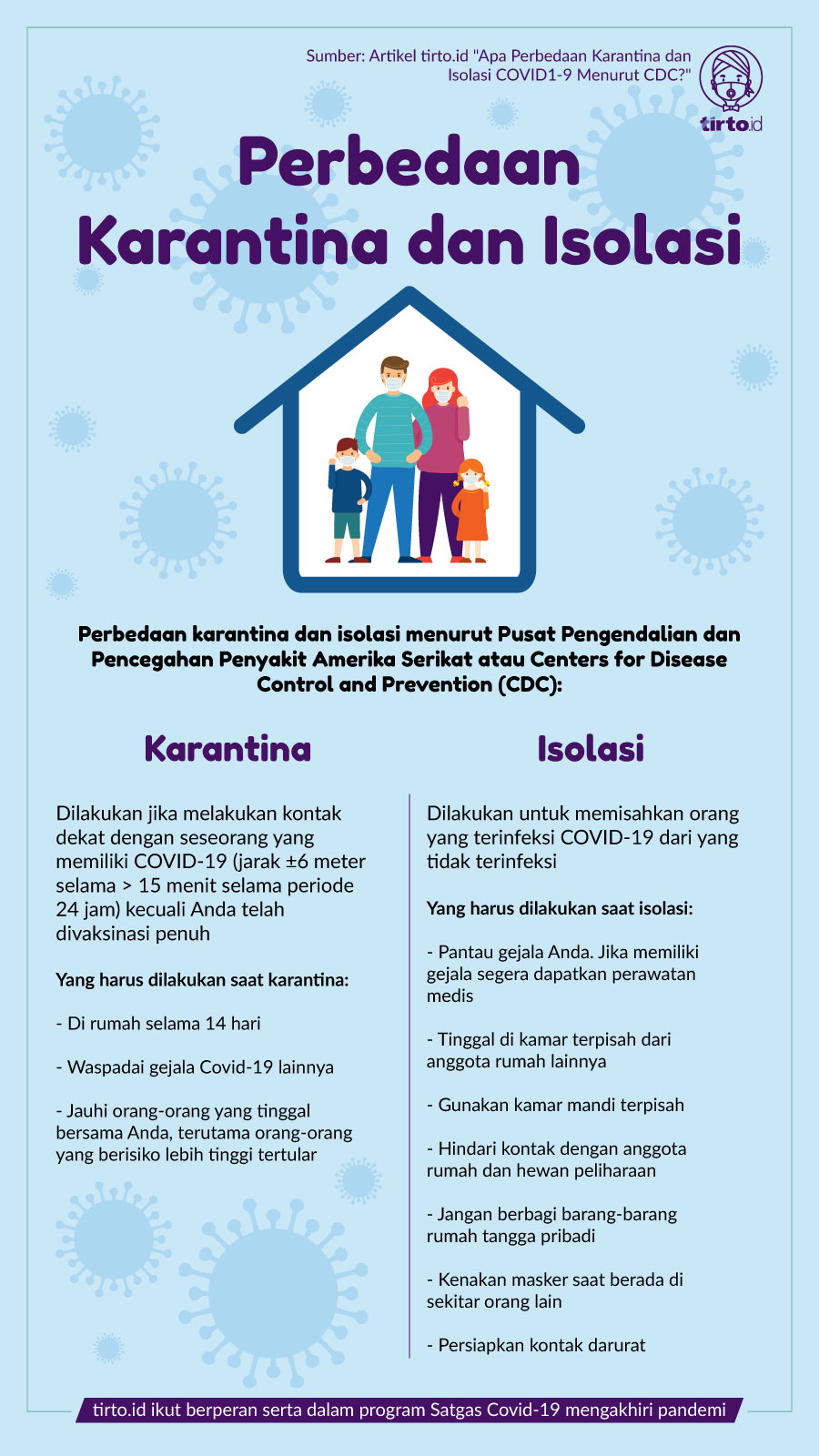 Infografik BNPB Perbedaan Karantina dan Isolasi 26 Okt