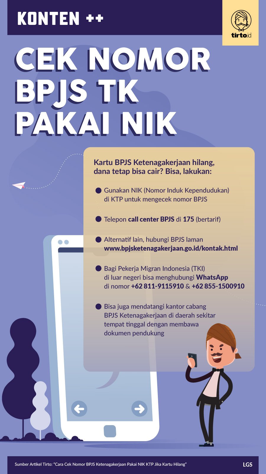 Infografik SC Cek Nomor BPJSTK