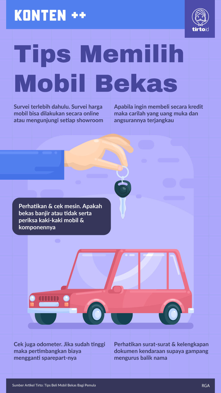 Infografik SC Tips Memilih Mobil Bekas