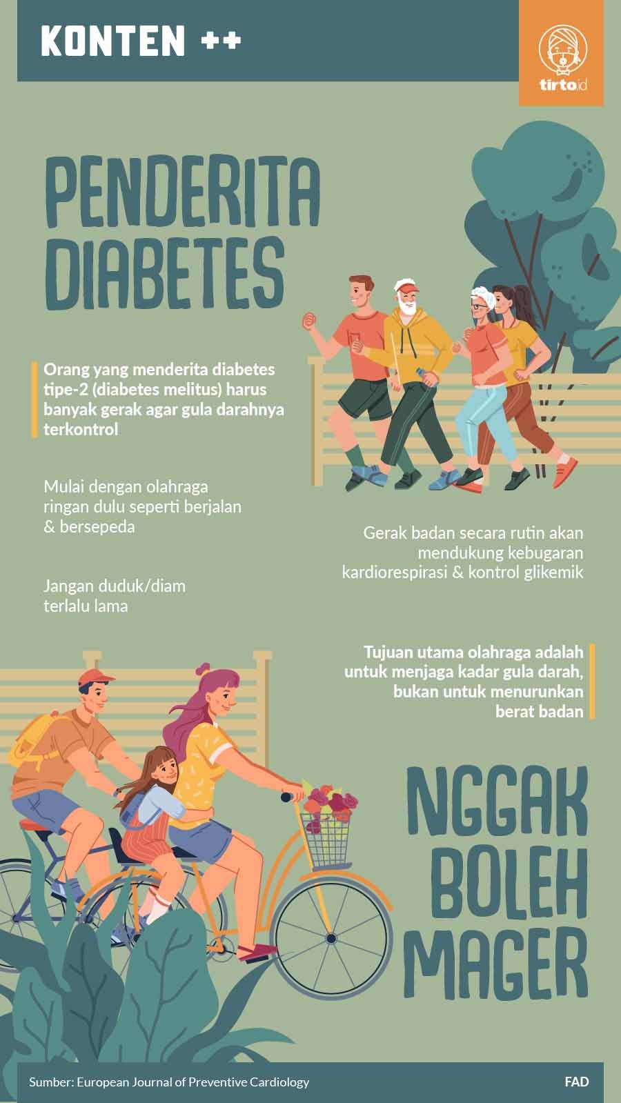 Infografik SC Penderita Diabetes Nggak Boleh Mager