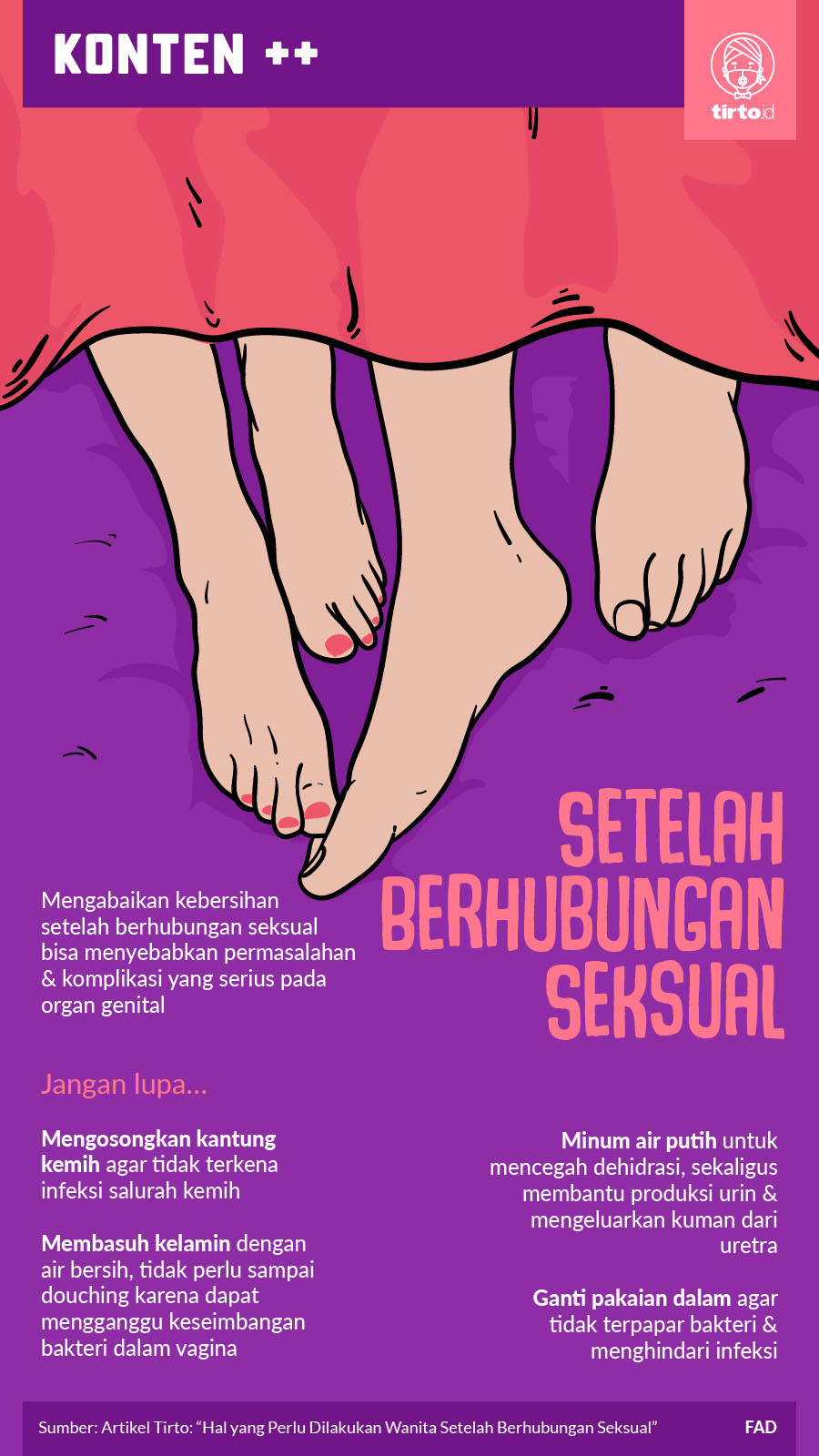 Infografik SC Setelah Berhubungan Seksual