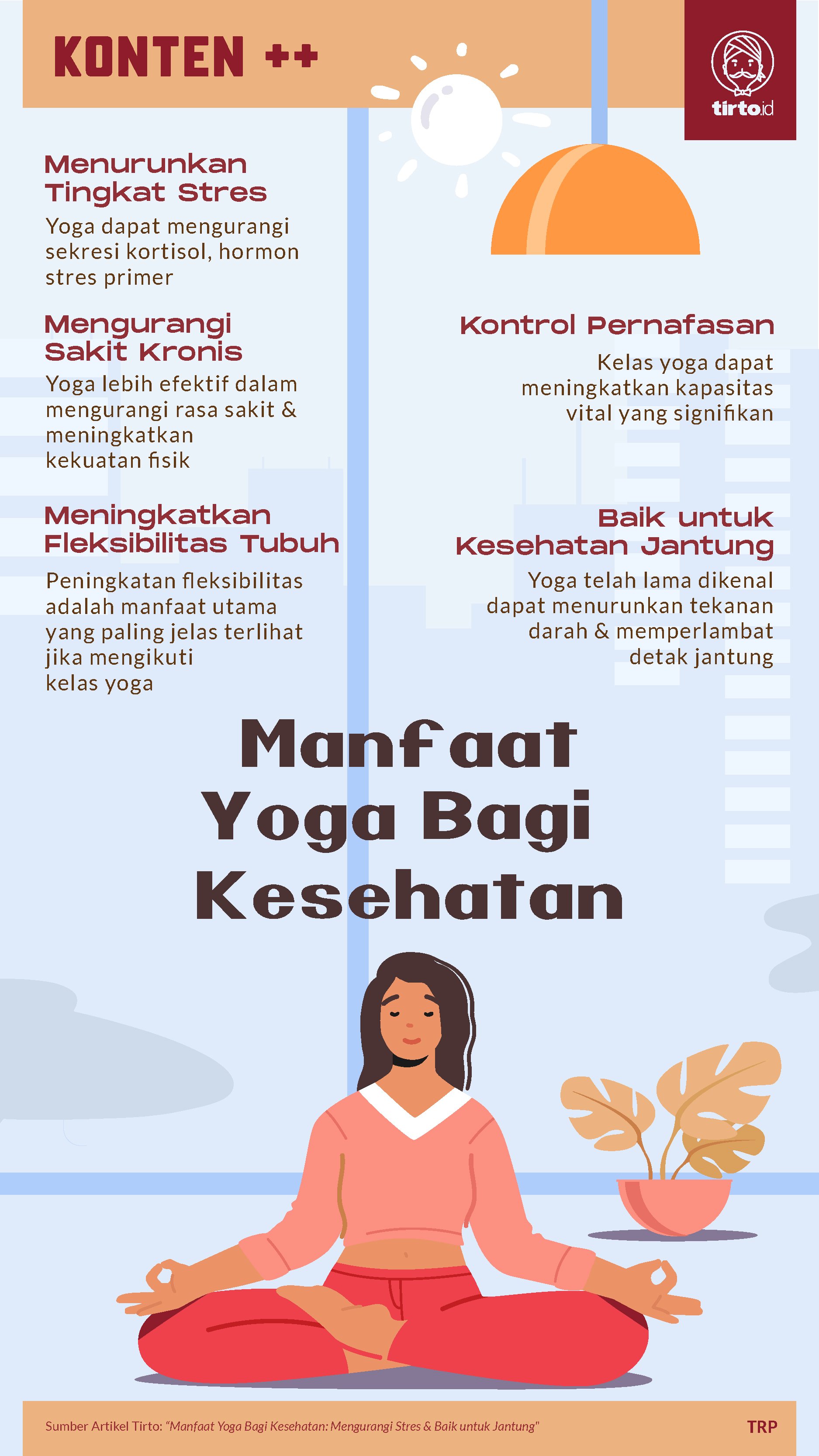 Infografik SC Manfaat Yoga Bagi Kesehatan