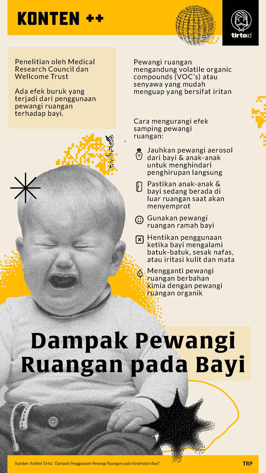 Infografik SC Dampak Pewangi Ruangan pada Bayi