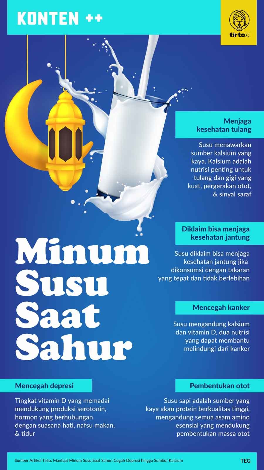 Infografik SC Minum Susu Saat Sahur