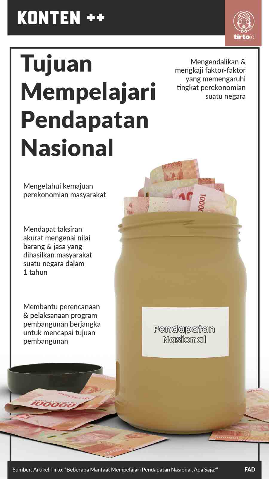 Infografik SC Tujuan Mempelajari Pendapatan Nasional