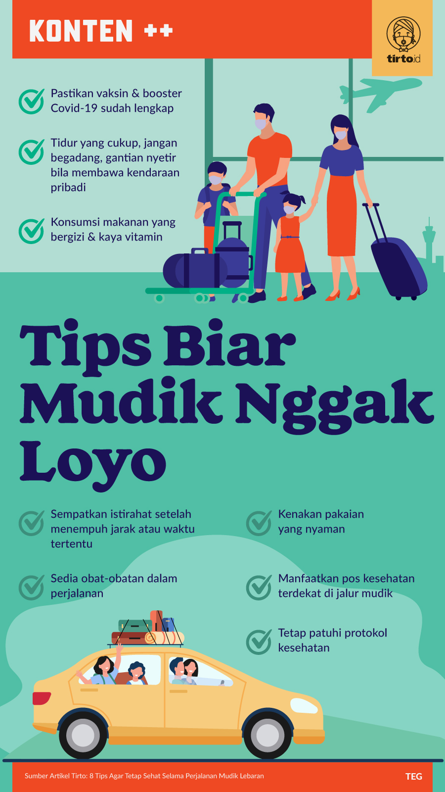 Infografik SC Tips Biar Mudik Nggak Loyo