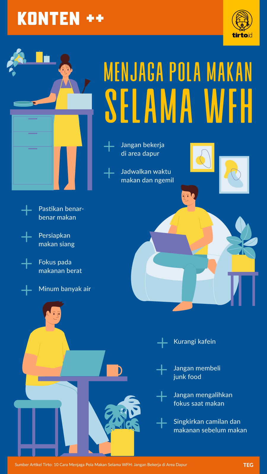 Infografik SC Menjaga Pola Makan Selama WFH