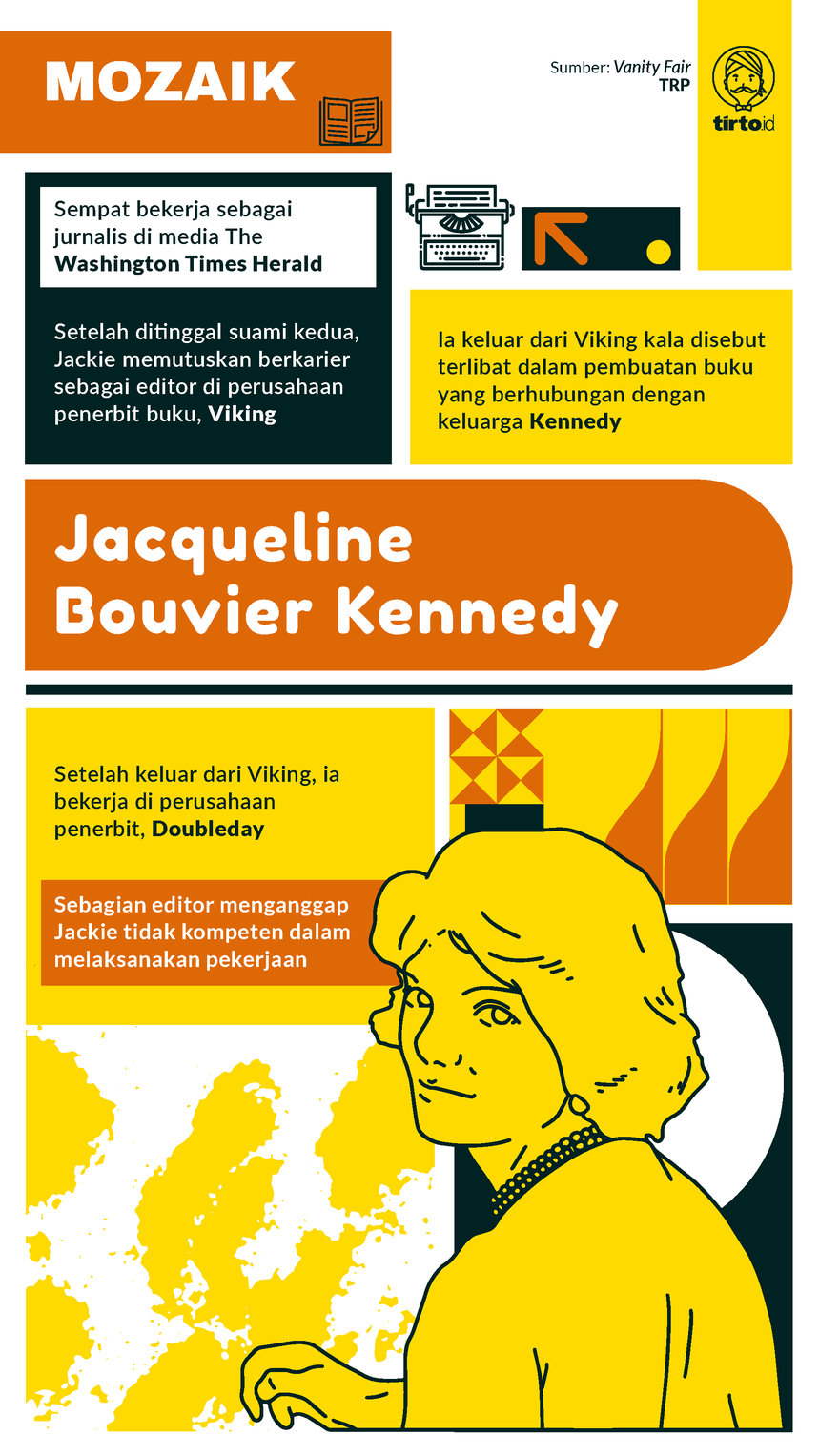 Infografik Mozaik Jacqueline Bouvier Kennedy