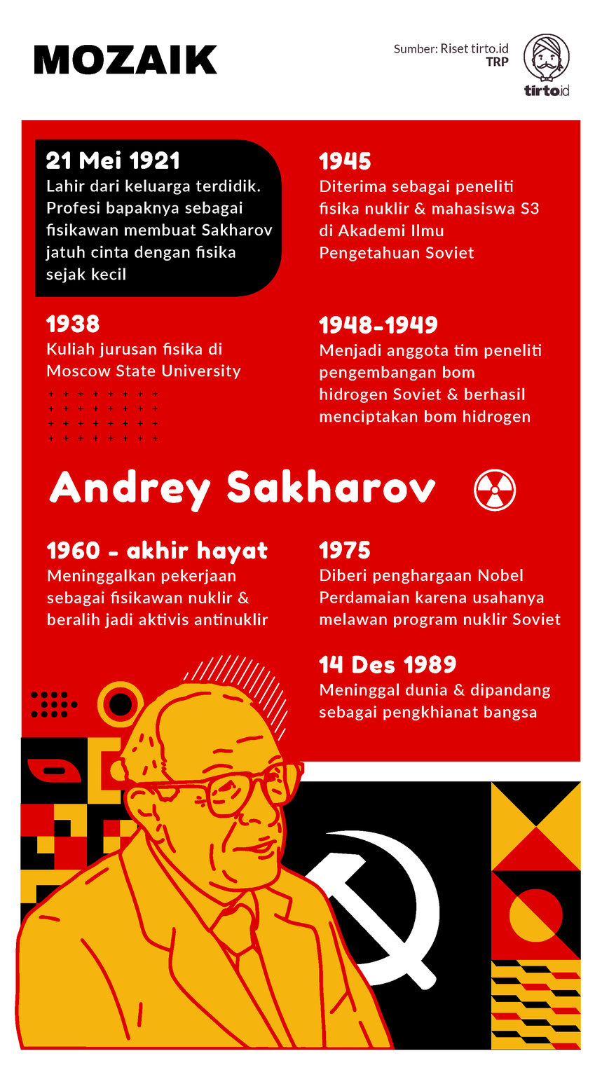 Infografik Mozaik Andrey Sakharov