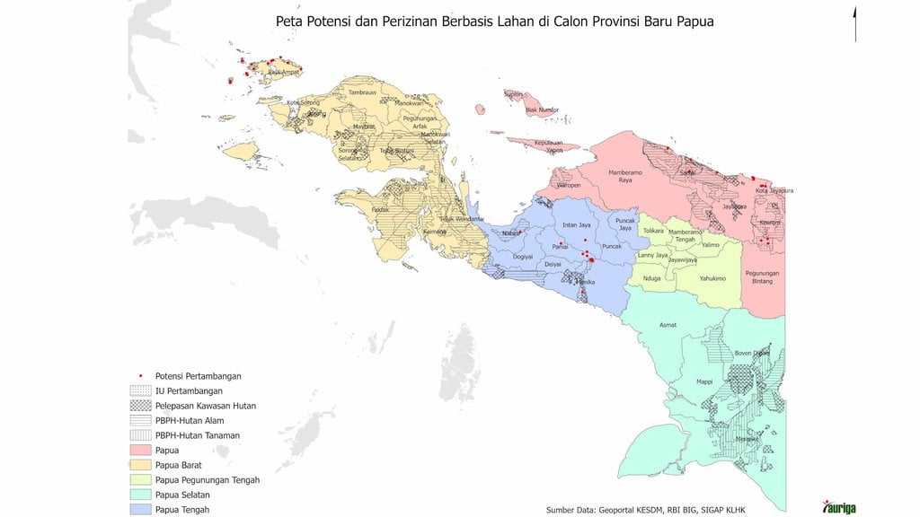 Peta Potensi Alam Papua