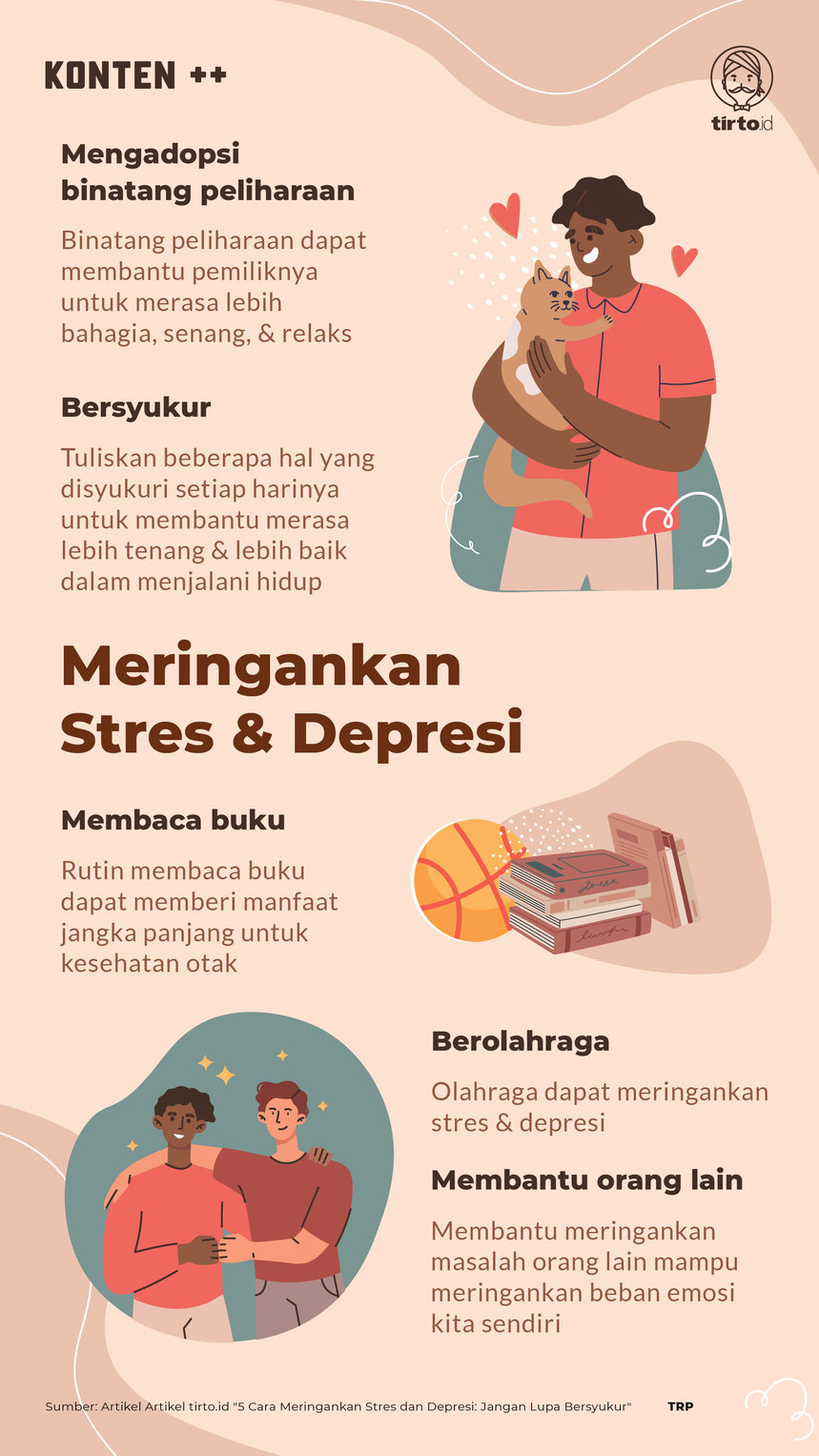Infografik SC Meringankan Stres dan Depresi