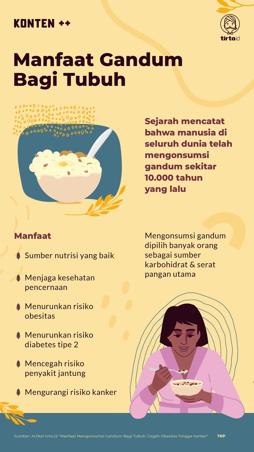 Infografik SC Manfaat Gandum Bagi Tubuh
