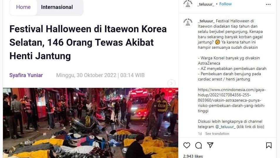 Periksa Fakta Halloween Itaewon