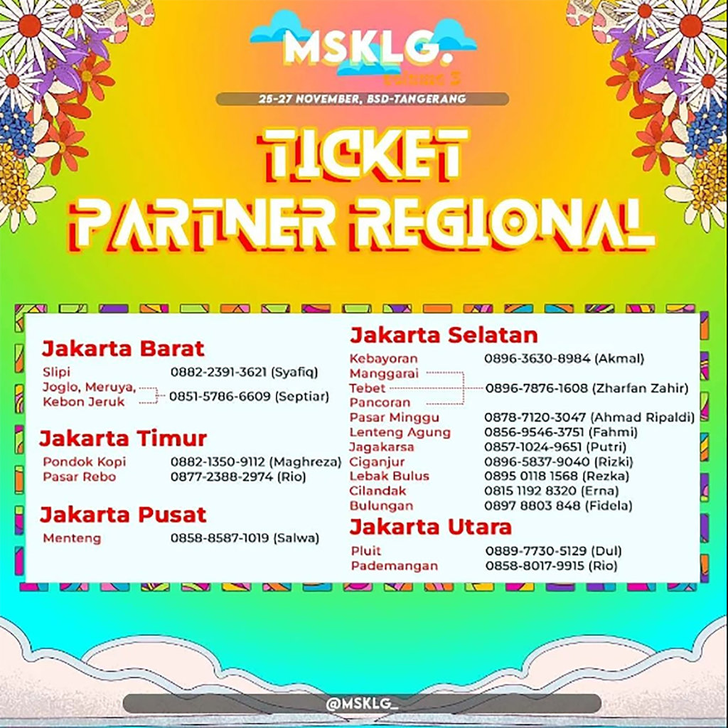 Tiket Partner MSKLG