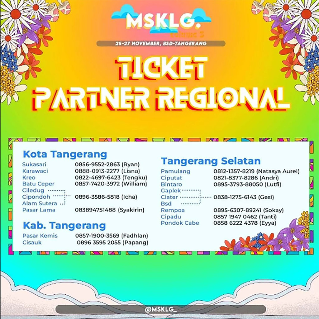 Tiket Partner MSKLG