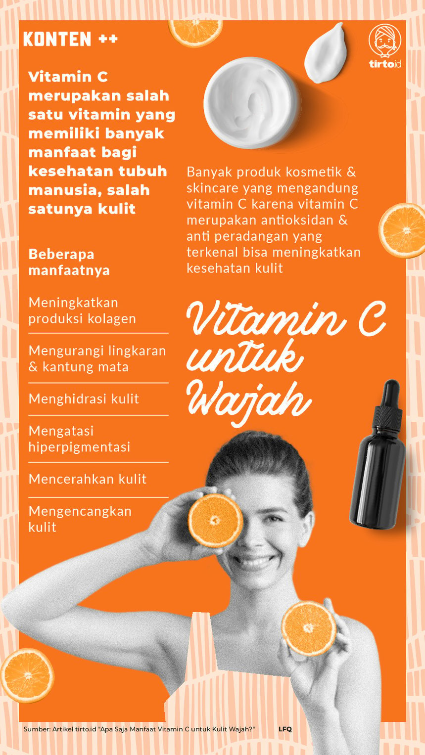 Infografik SC Vitamin C untuk Wajah