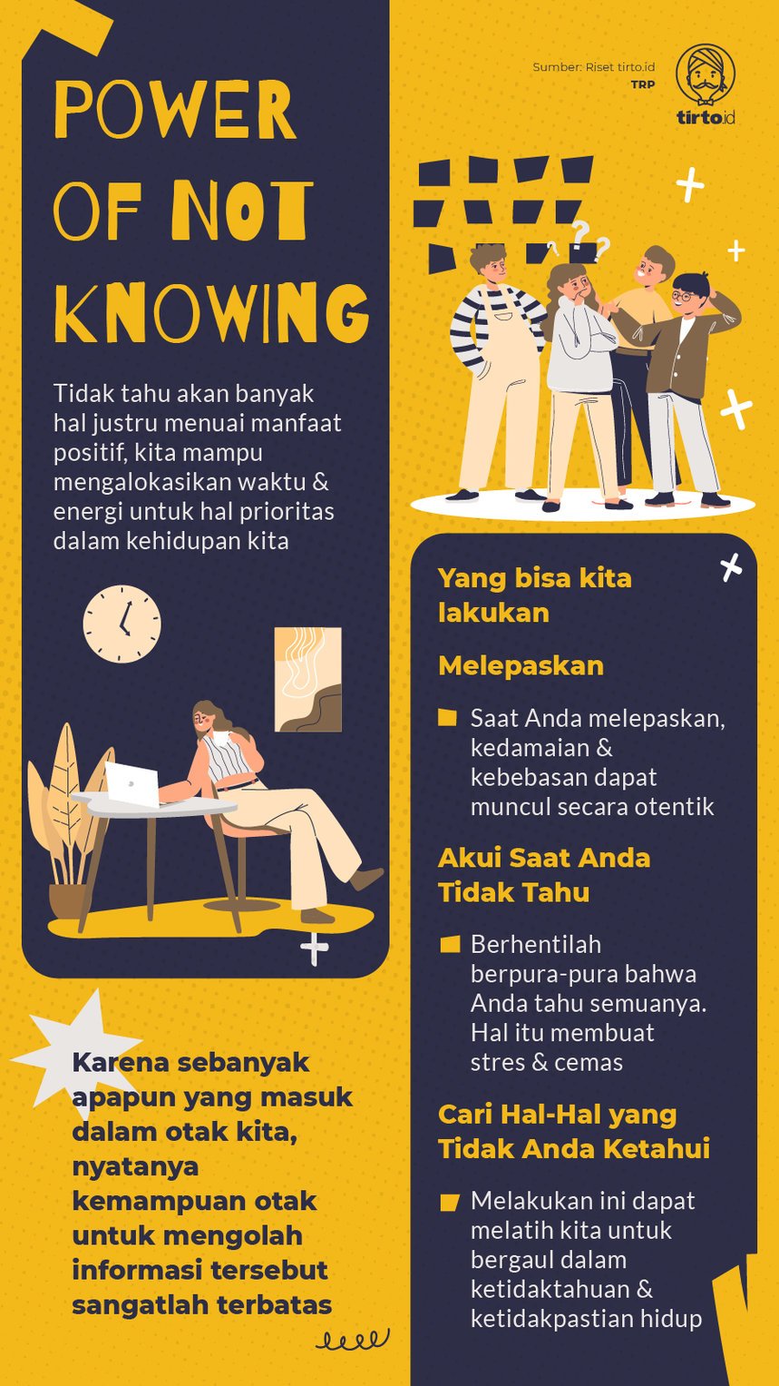Infografik Power Of Not Knowing