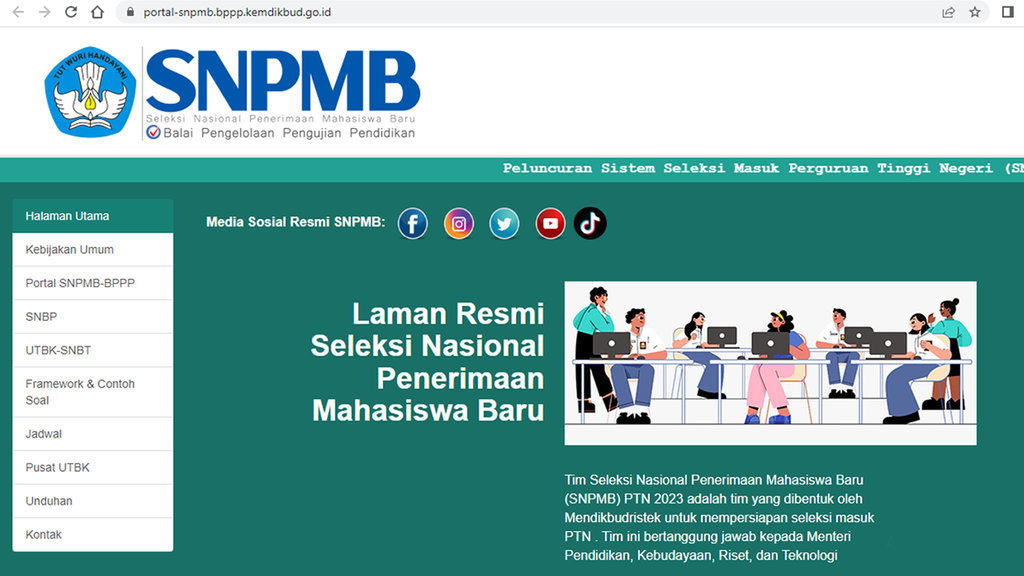 Situs Website SNPMB