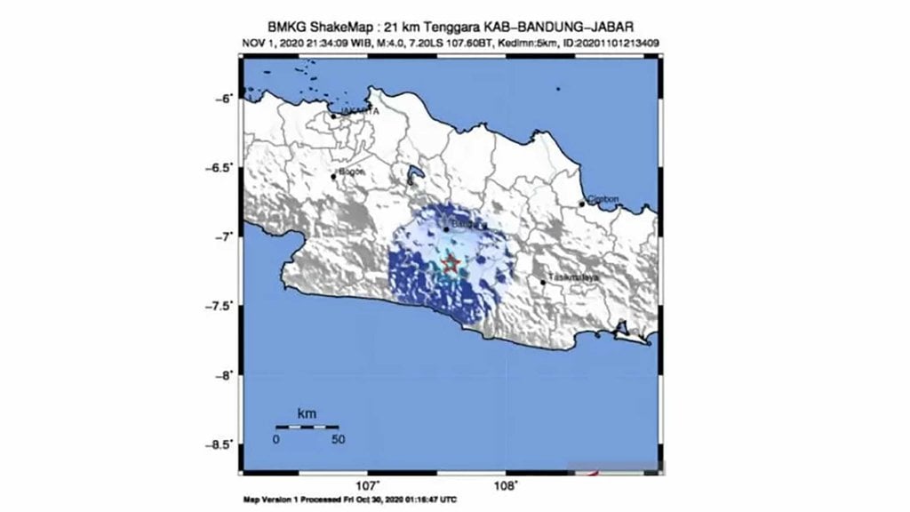 Titik Gempa Bumi Bandung