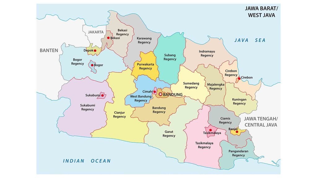 Profil Provinsi Jawa Barat Letak Geografis Sejarah Dan Peta