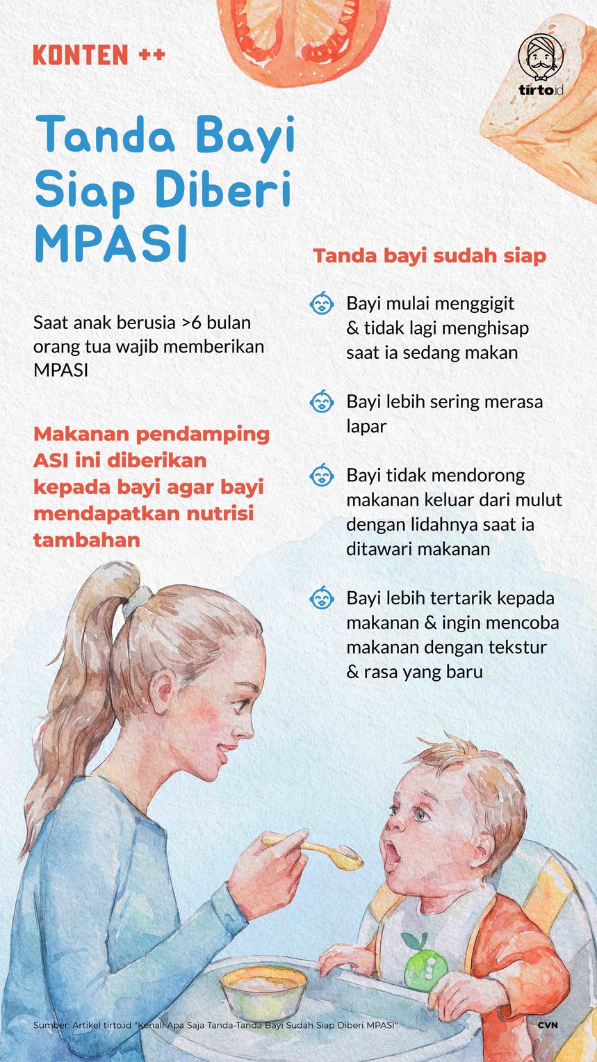 Infografik SC Tanda Bayi Siap Diberi MPASI