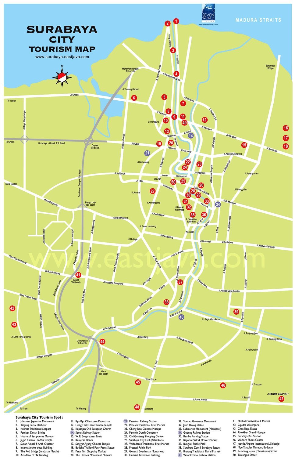 Peta Kota Surabaya