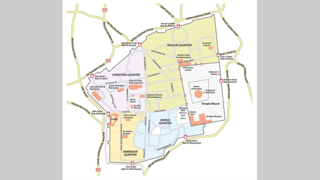 Peta Kota Yerusalem