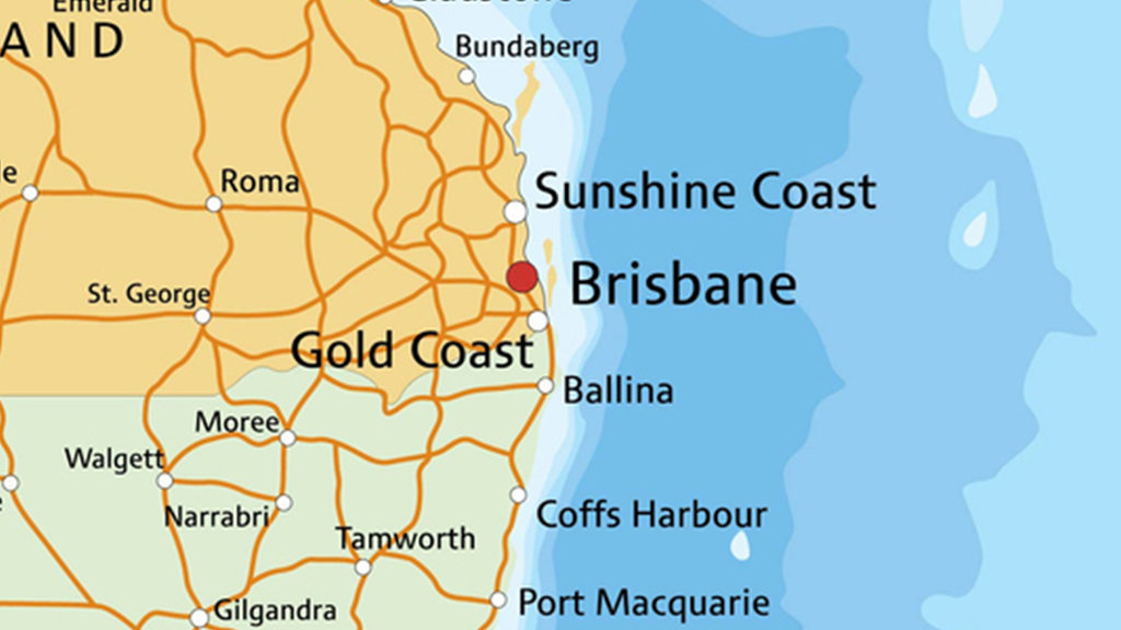Peta Kota Brisbane