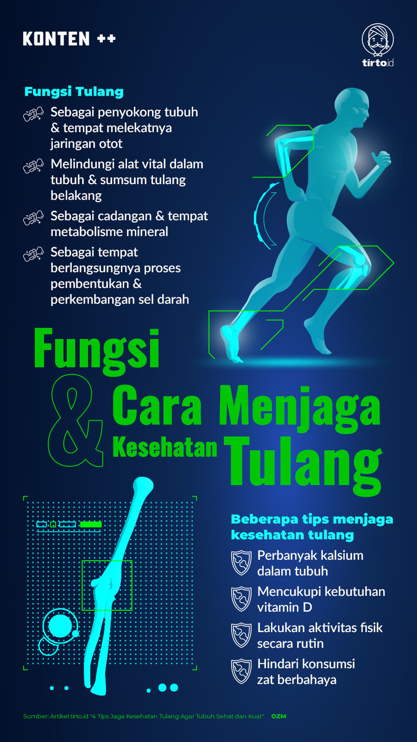 Infografik SC  Fungsi dan cara menjaga kesehatan tulang