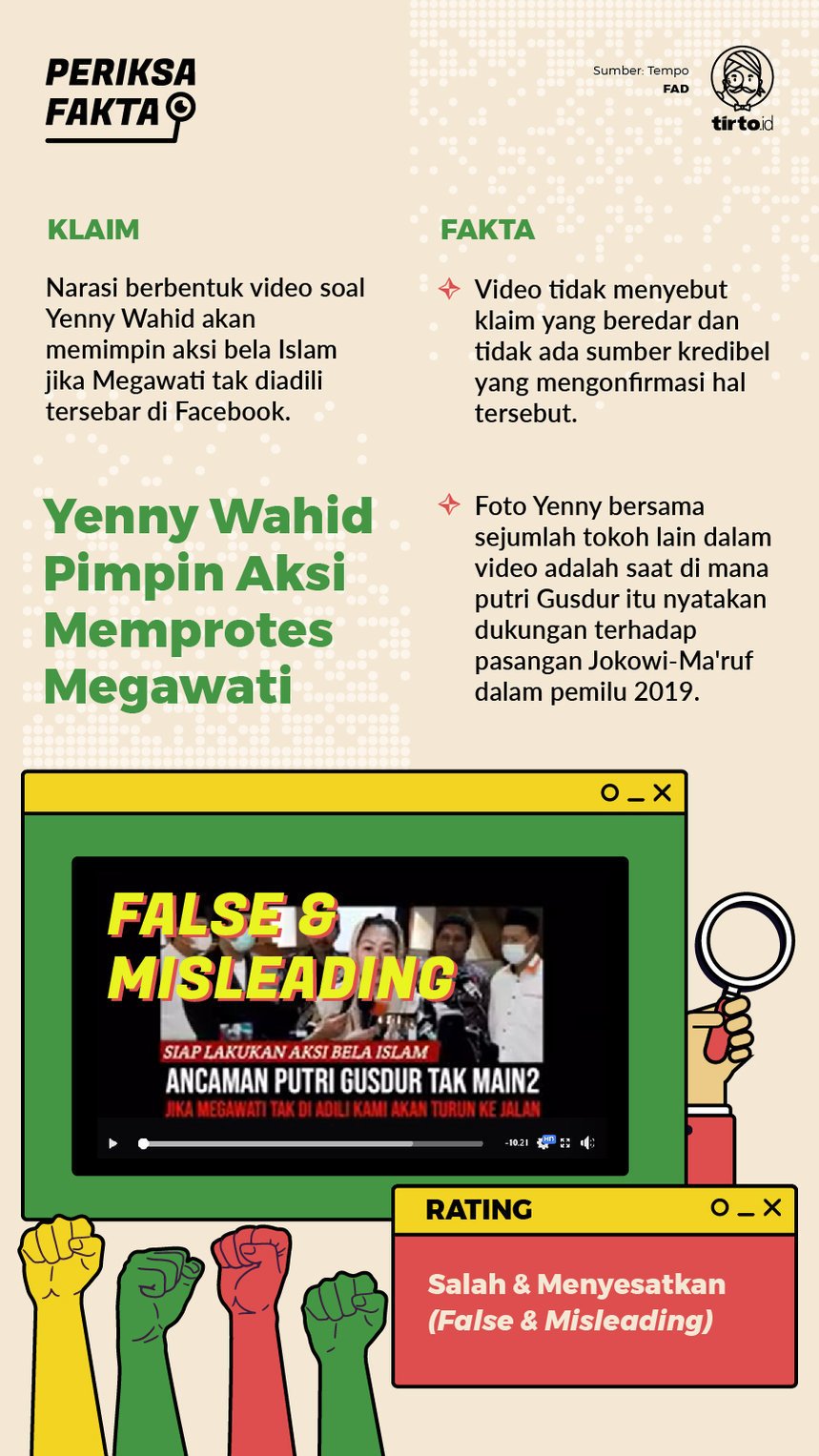 Infografik Periksa Fakta Yenny Wahid