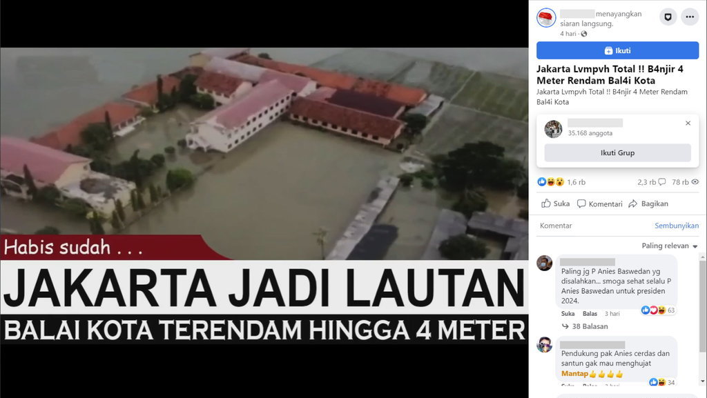 Periksa Fakta Banjir Balai Kota Jakarta