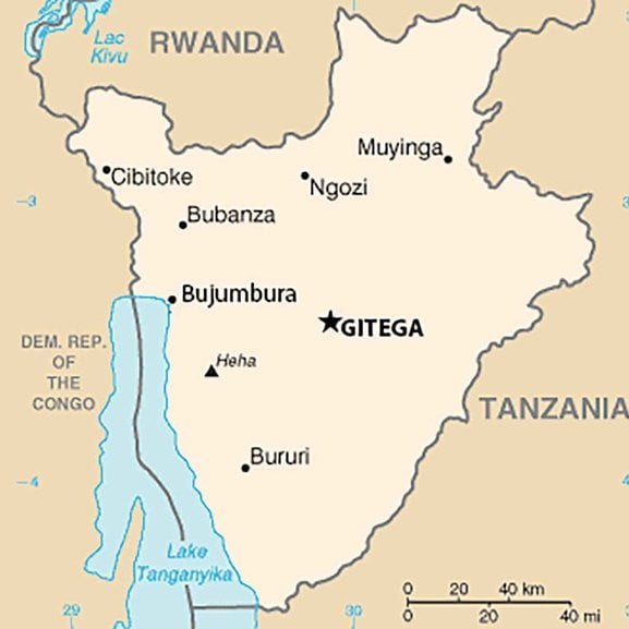Ilustrasi Peta Burundi