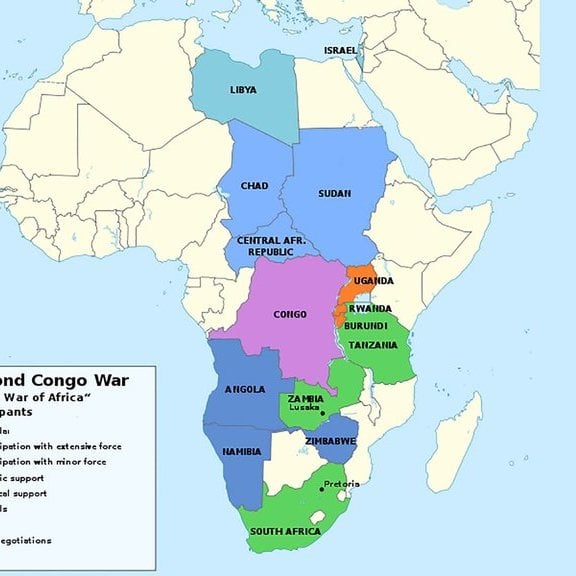 Letak Burundi di Benua Afrika