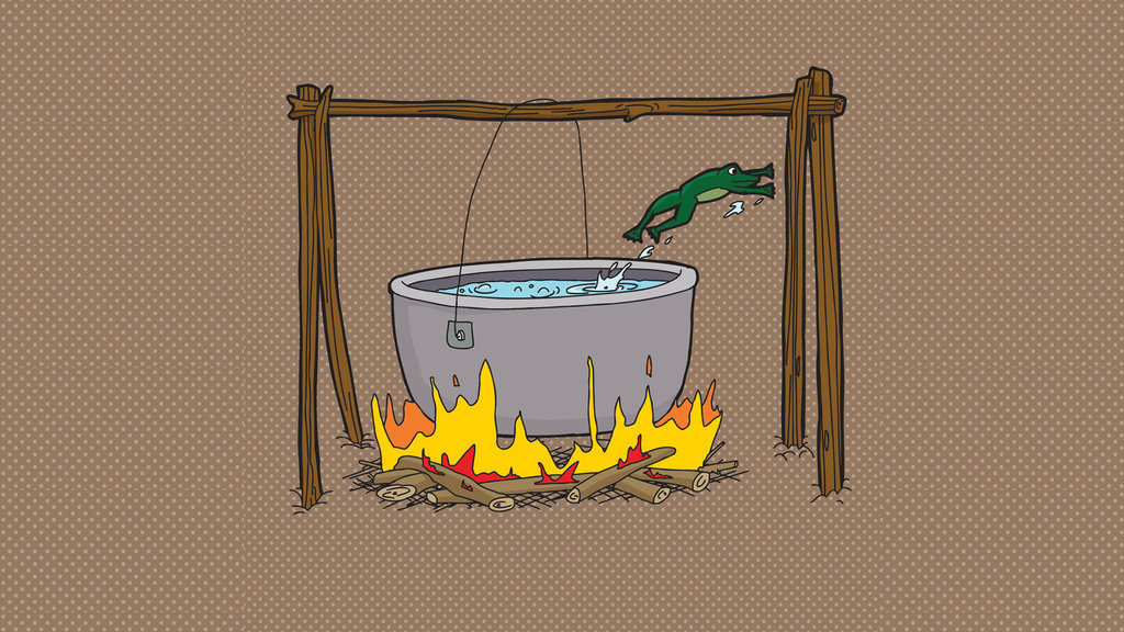 Ilustrasi Boiling Frog Syndrome