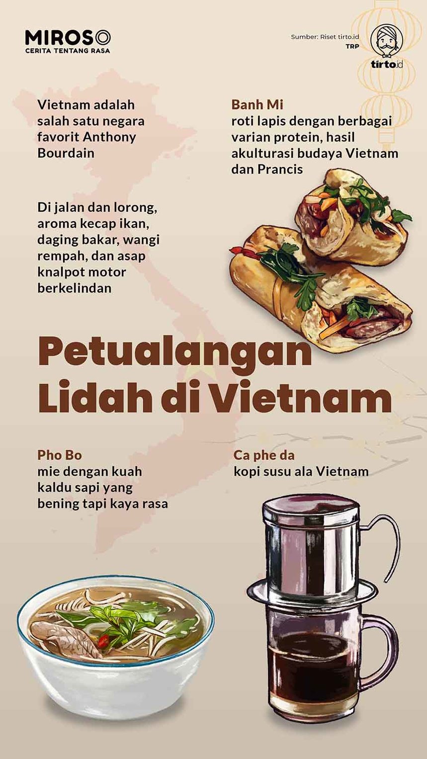 Infografik Miroso Petualangan Lidah di Vietnam