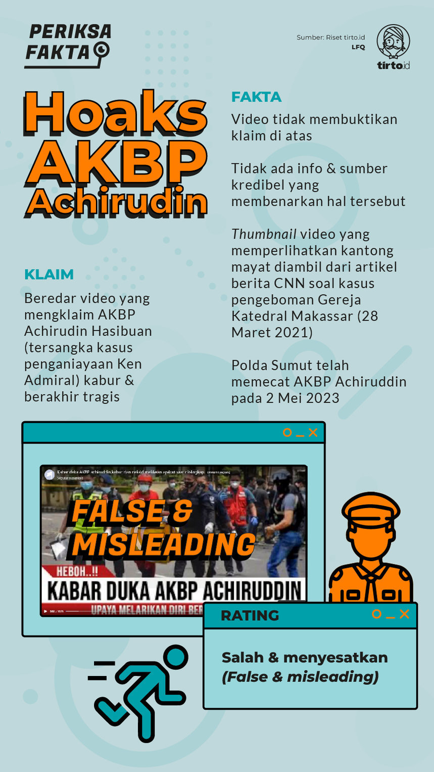 Infografik Periksa Data Hoaks AKBP Achirudin