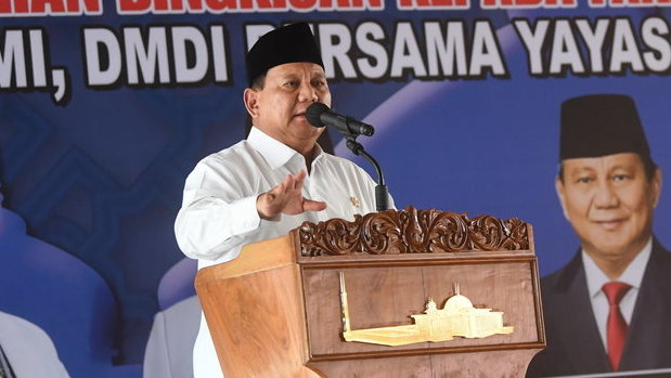 Prabowo hadiri silaturahmi dan tausiah kebangsaan