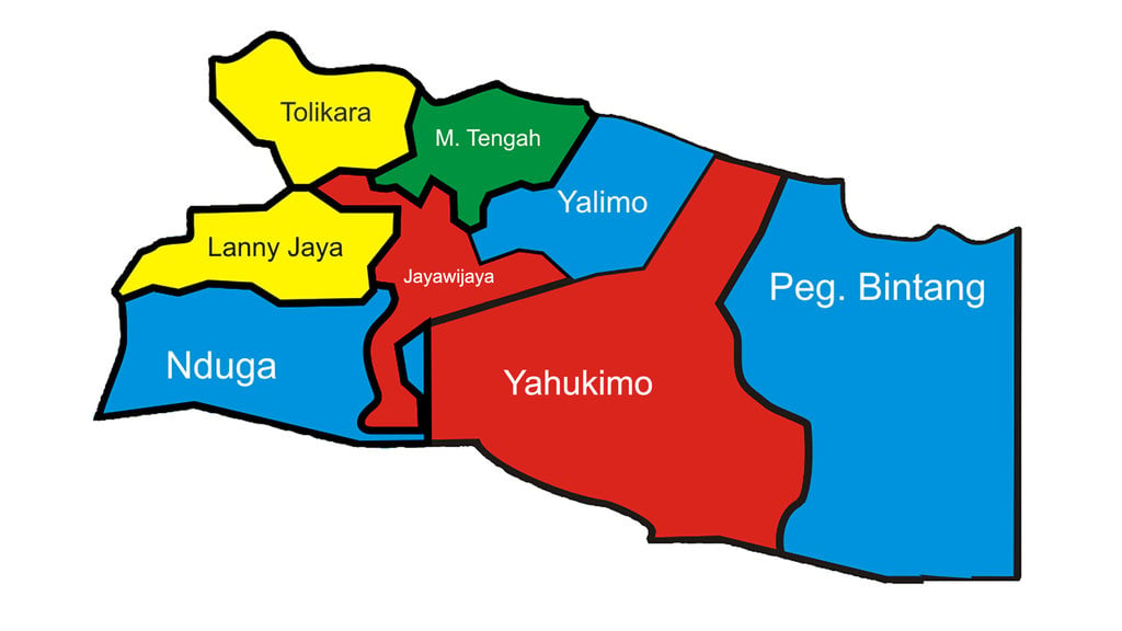 Peta Papua Pegunungan