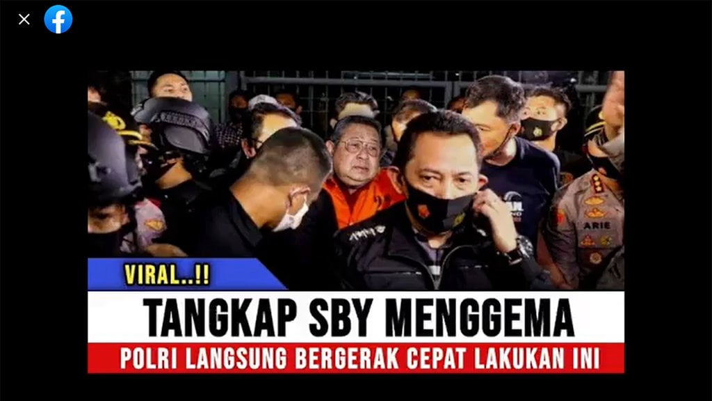 Periksa Fakta Polri Tangkap SBY