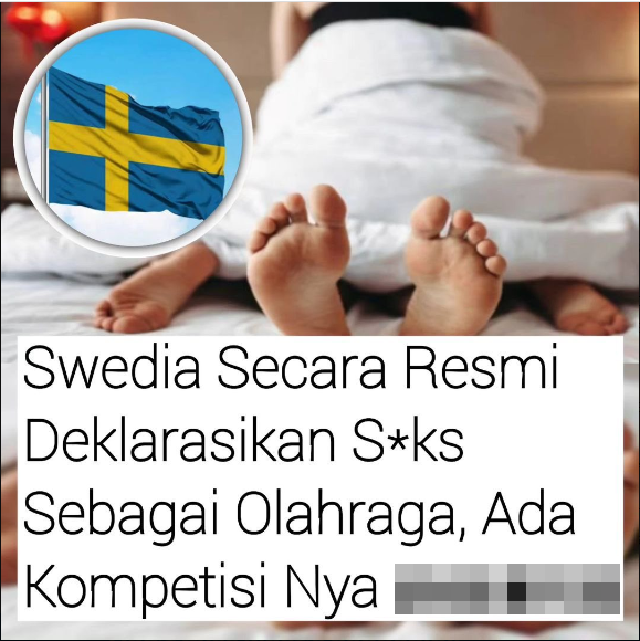 Foto Periksa Fakta Swedia Deklarasikan Seks Olahraga