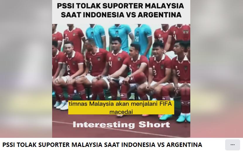 Foto Periksa Fakta Suporter Malaysia