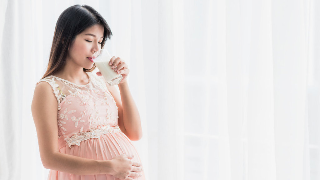 Ibu hamil minum susu