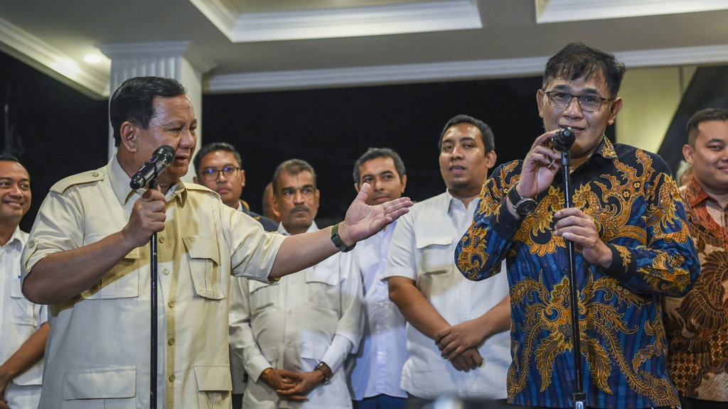 Budiman Sudjatmiko kunjungi kediaman Prabowo Subianto