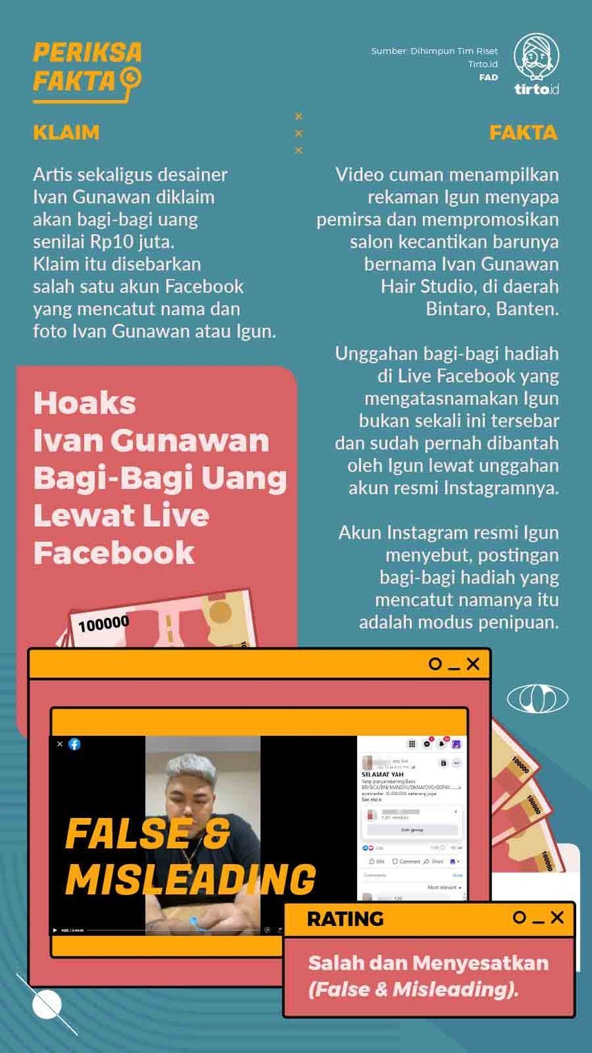 Infografik Periksa Fakta Ivan Gunawan