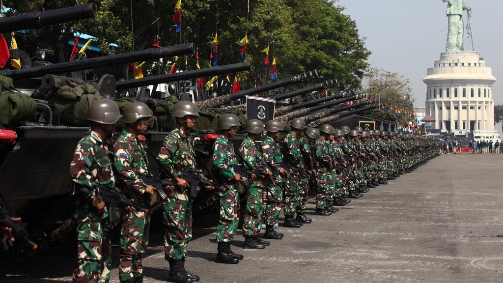 Apel gelar pasukan Latihan Gabungan TNI 