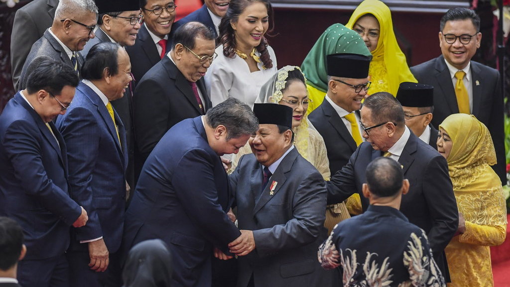 Menteri Kabinet Indonesia Maju hadiri Sidang Tahunan MPR